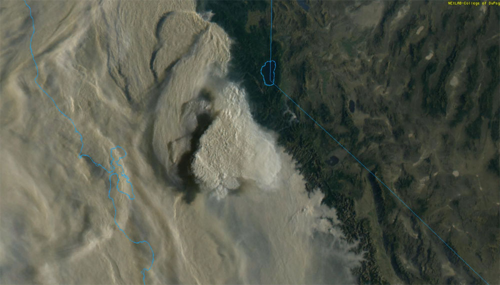 California smoke cloud